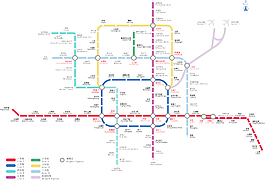 北京地鐵線路圖的矢量2009版