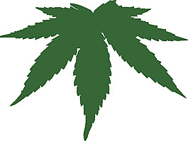 大麻葉剪貼畫