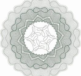 文憑證書防偽花紋設(shè)計(jì)圖片