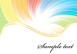 豐富多彩的背景矢量線