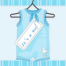 卡通兒童服裝04矢量