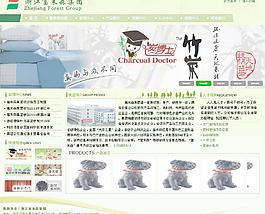 竹炭网站模板图片