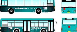 米博熱水器車體廣告矢量圖片