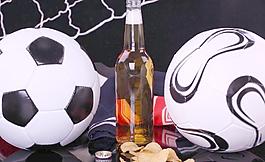 足球和啤酒圖片