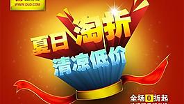 連鎖店夏日清涼促銷PSD分層