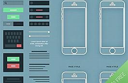 iPhone應用界面設計PSD分層