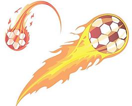 超酷火焰足球图片