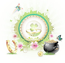 美麗的花朵背景04矢量