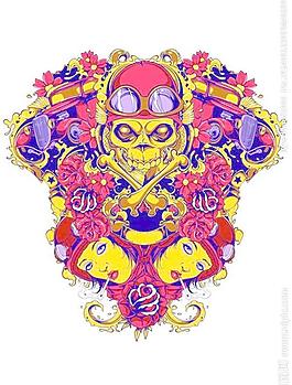 紋身圖案t恤花紋圖片