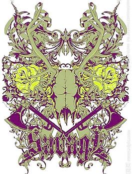 紋身圖案t恤花紋圖片