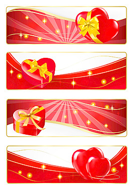 浪漫的valentine39s天矢量元素
