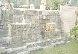 园林跌水图片
