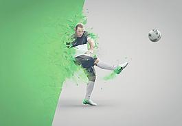 nike足球系列廣告宣傳平面圖片
