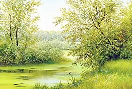 油畫風(fēng)景圖片