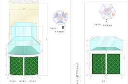珠寶店六角展柜效果圖圖片