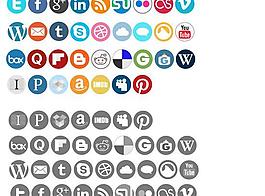 圓形APP按鈕設計PSD分層素材