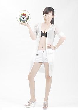 足球宝贝 美女模特图片