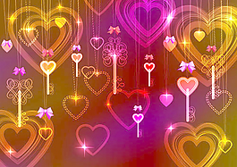 03天的valentine39s矢量絢爛的光芒