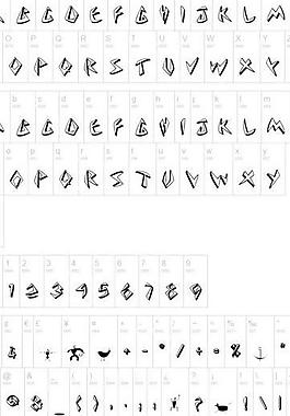 常用字體圖片
