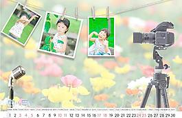 時光記憶2010臺歷模板4月圖片