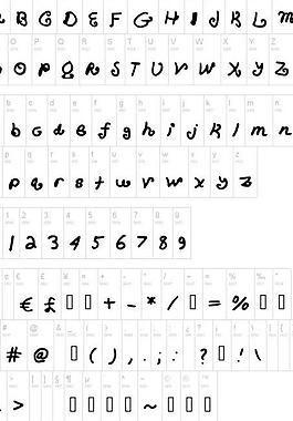 常用字體圖片