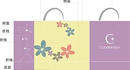 手提袋模板矢量素材  CDR