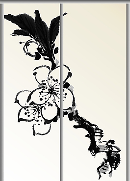 水墨畫移門