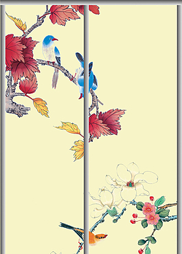 水墨移门