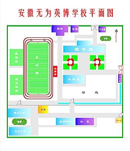 校园平面图图片