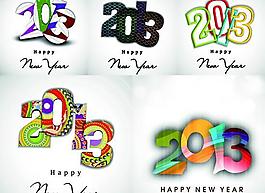 2013新年快樂(lè)背景矢量素材