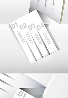 白色數字信息標簽矢量素材