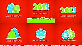 2013年圣誕節(jié)賀卡矢量素材