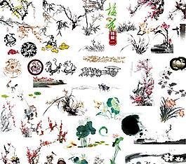 水墨元素图片