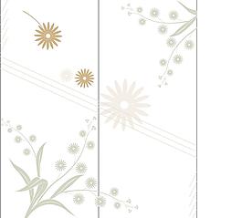 咖啡色花朵移門圖片