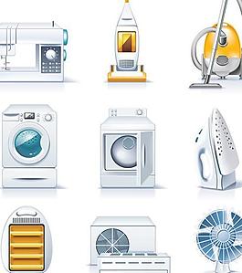 家用電器設計矢量圖  AI