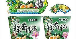 粽香情濃端午懷古吊旗矢量素材