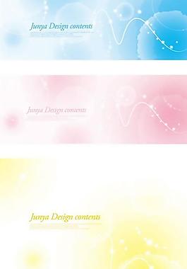 動(dòng)感線條淡彩BANNER矢量圖  AI