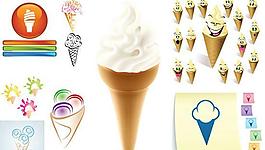 可口冰淇凌矢量素材