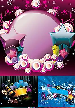 動感潮流花紋背景矢量圖  AI