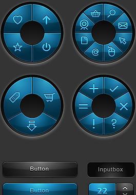 精美網頁按鈕矢量圖  AI