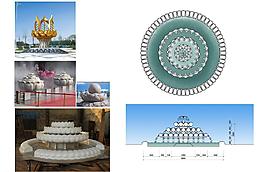 莲花座方案设计图片