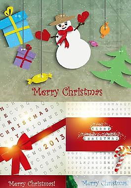 2013年圣誕節(jié)快樂矢量素材