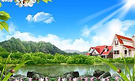藍(lán)天白云風(fēng)景圖片