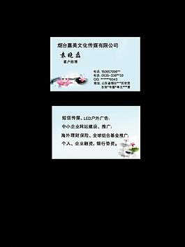 淡雅名片圖片