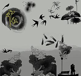 水墨素材图片