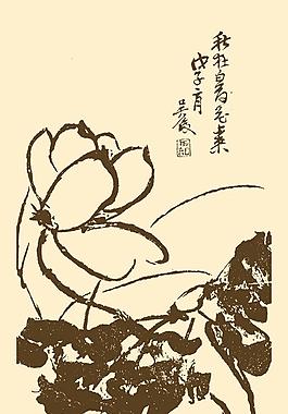 芥子園畫譜 花卉圖片
