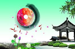 亭臺水榭圖片