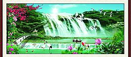 山水风景画图片