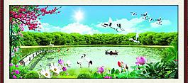 山水风景画图片