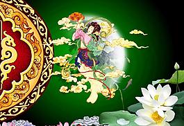 中秋節(jié)節(jié)日促銷海報圖片